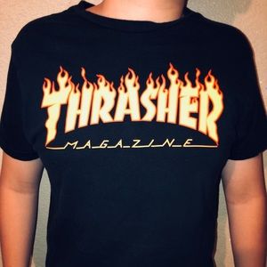 Black thrasher T-shirt